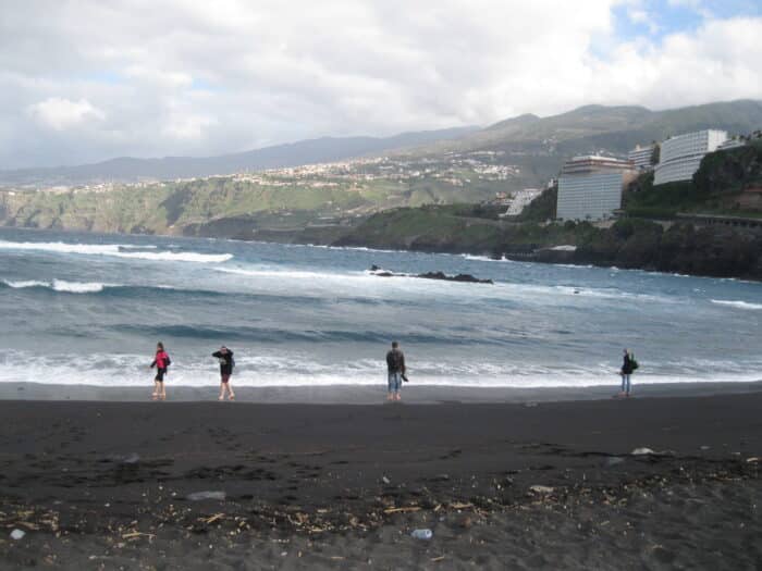 Pláž Playa Martíanez, Puerto de la Cruz, Tenerife