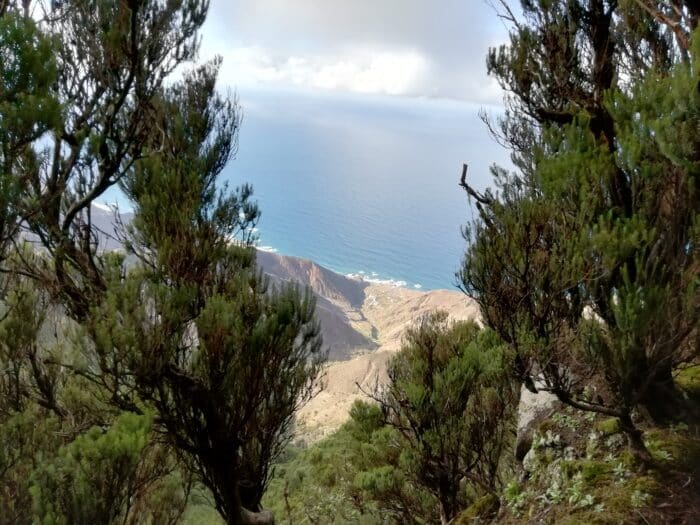 Vyhlídka na moře z pohoří Anaga na severu Tenerife