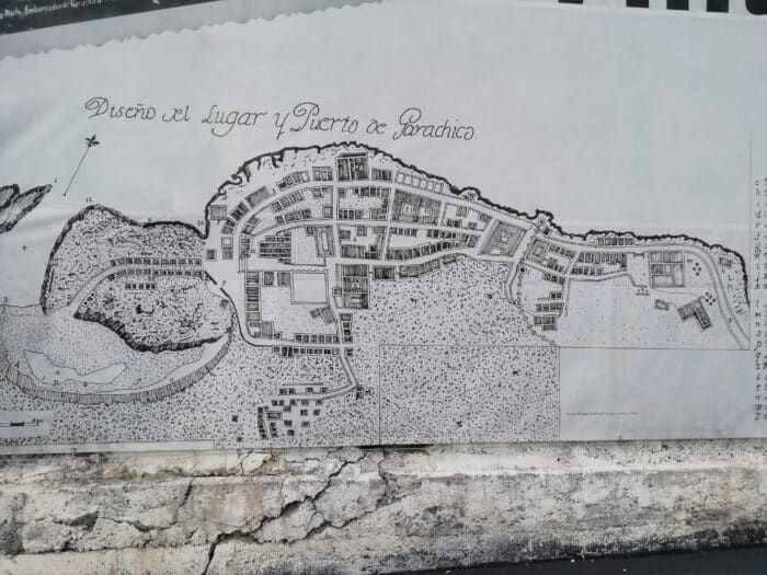 Map of the town of Garachico