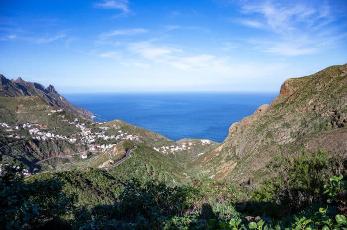 The village of Taganana on Tenerife in the Canary Islands. 