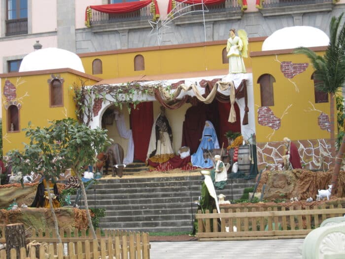 La Orotava, betlém před radnicí na náměstí Plaza del General Franco