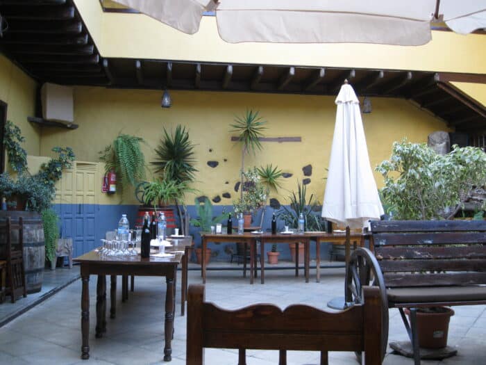La Orotava, patio restaurace Sabor Canario