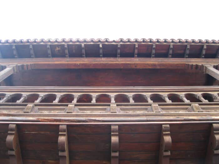 La Orotava, typický dřevěný vyřezávaný balkon
